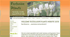 Desktop Screenshot of exclusiveplants.co.uk